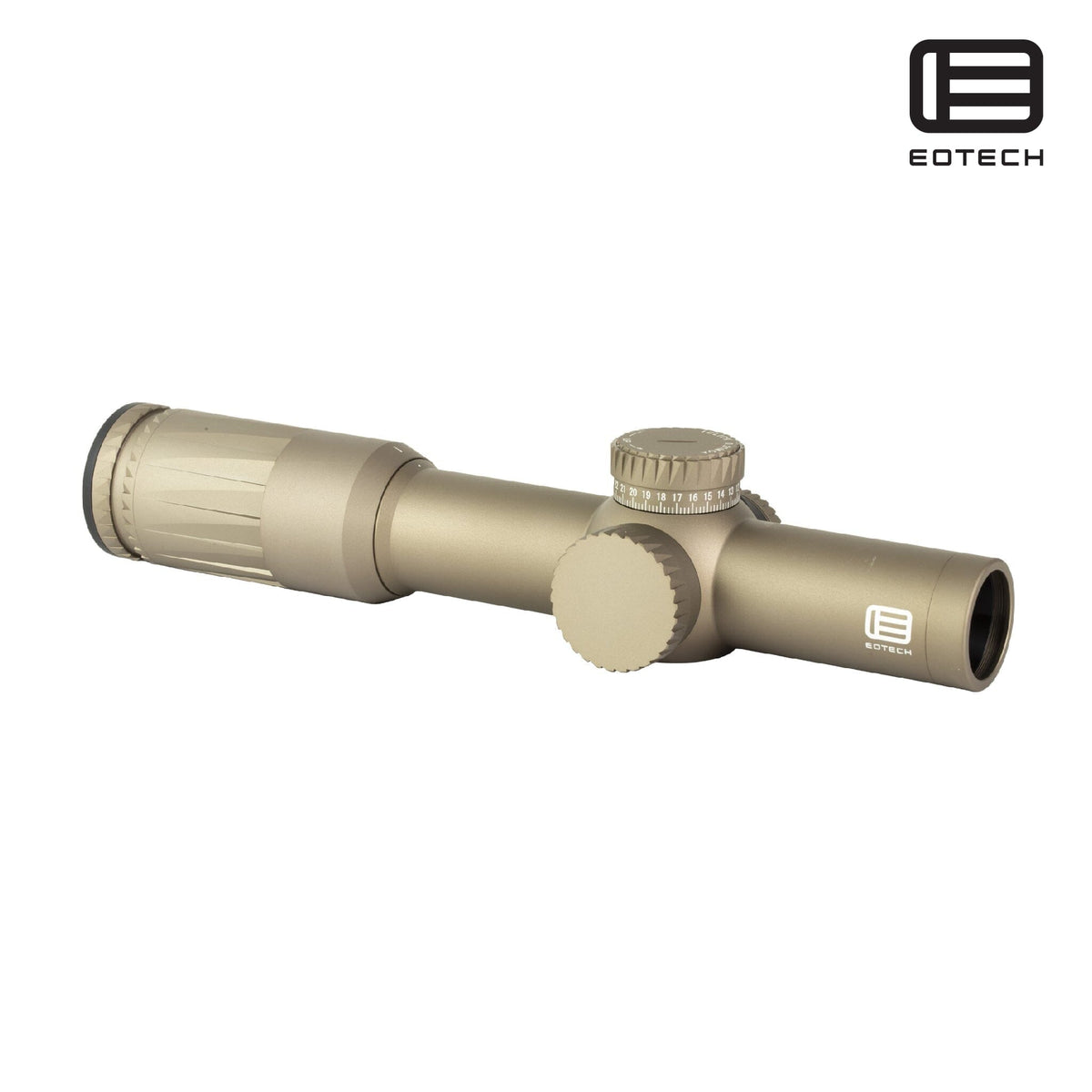 EOTech Vudu 1-10x28 illuminated SR5 MRAD LPVO rifle scope in Tan with XC high-density glass for edge-to-edge clarity