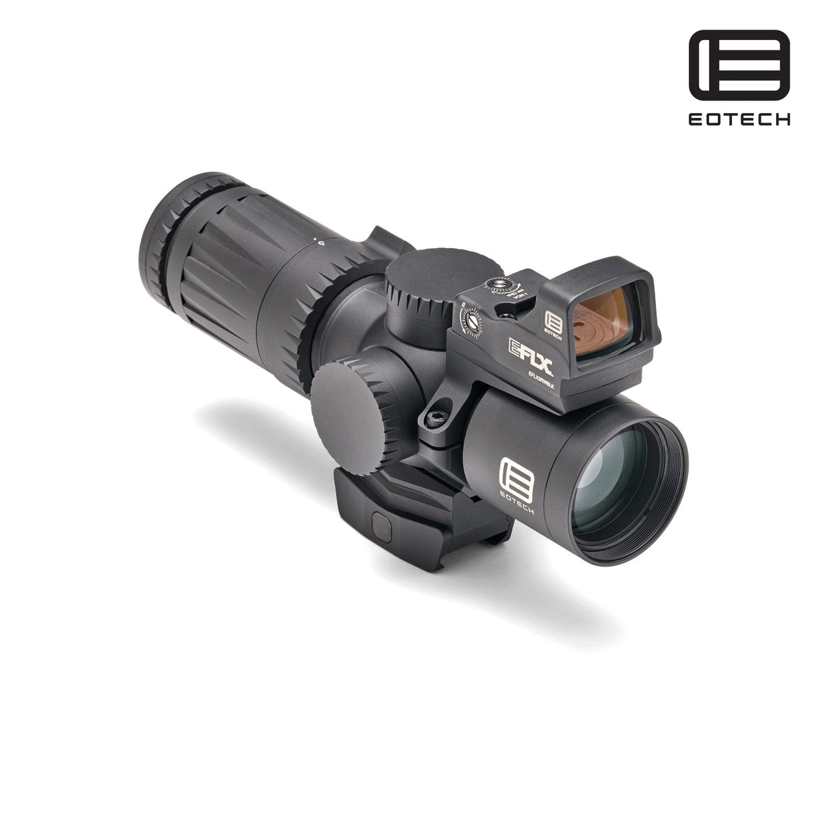 EOTech Vudu 3-9x32 MD6 MOA rifle scope with EFLX red dot in matte black with a fast-focus eyepiece and forgiving eye relief