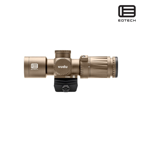EOTech Vudu 3-9x32 MR5 MRAD rifle scope in Tan with the reticle in the second focal plane