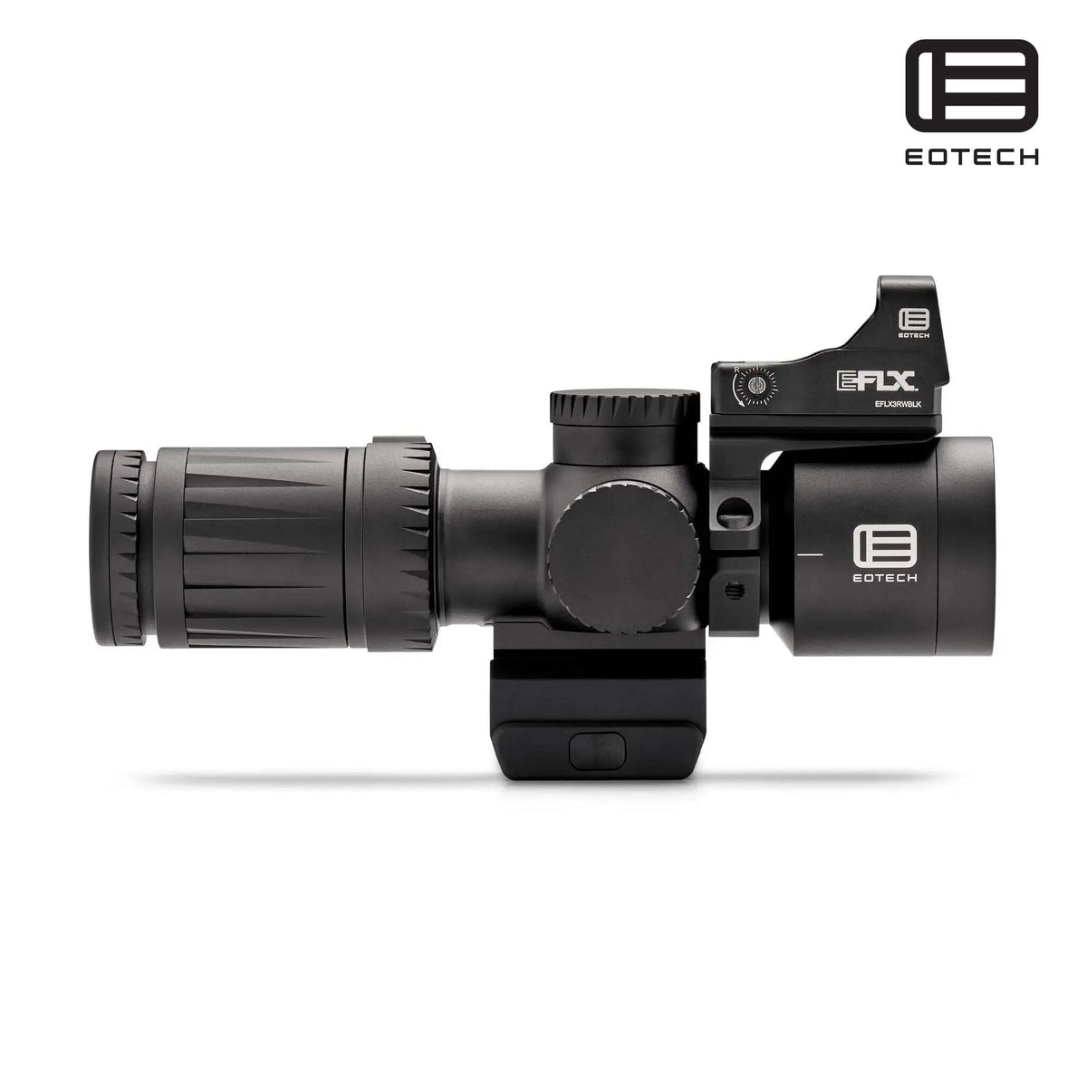EOTech Vudu 4-12x36 MR5 MRAD rifle scope with EFLX red dot in matte black with zero-resettable elevation and windage turrets