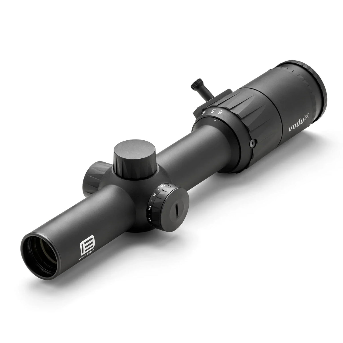 EOTech Vudu X 1-6x24 LPVO rifle scope in black, part number VDX1-6SFDP1