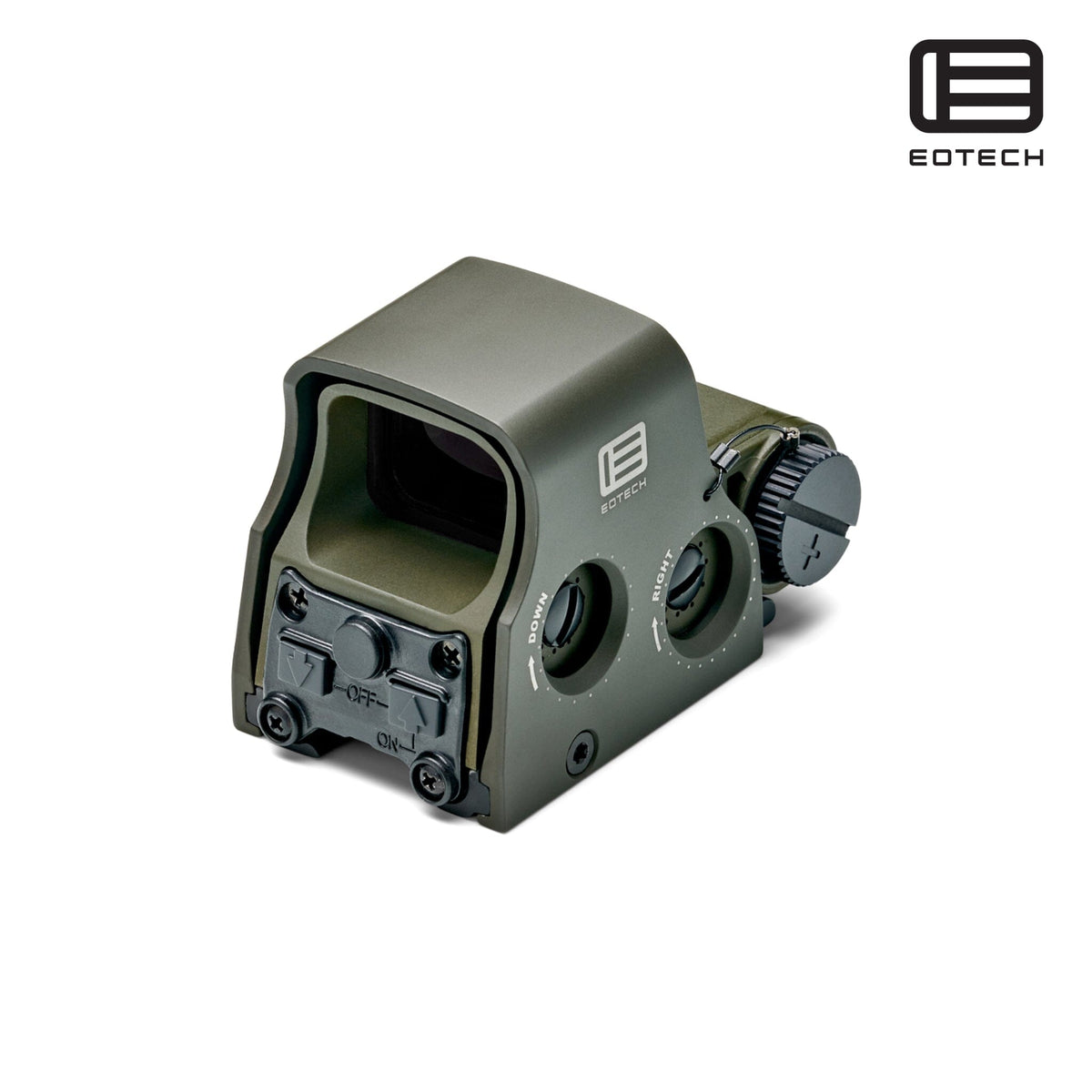 EOTech XPS2-0 68 MOA ring holographic weapon sight in OD Green with a parallax-free reticle and unlimited eye relief
