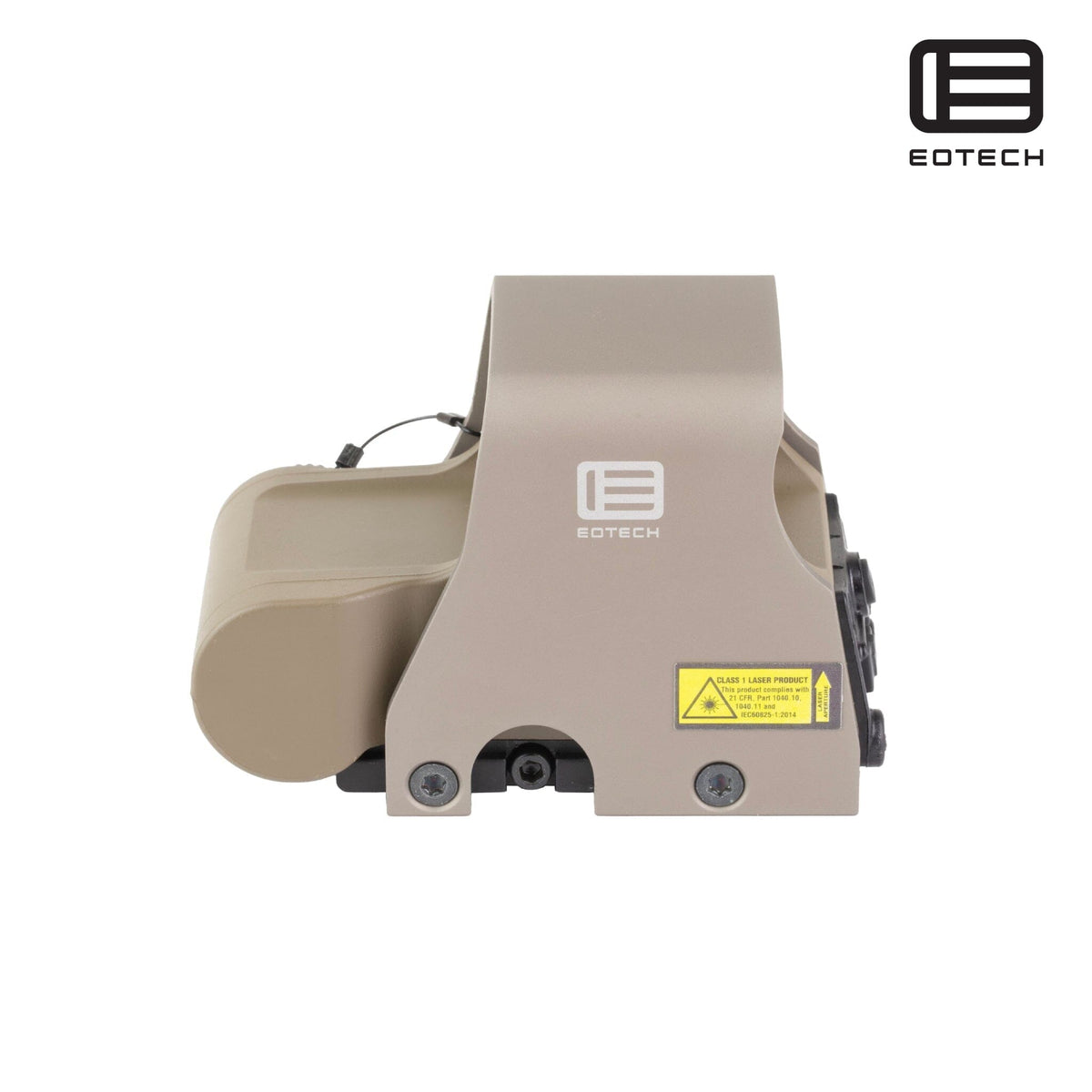 EOTech XPS3-0 68 MOA ring holographic weapon sight in Tan with a compact transverse CR123 battery housing