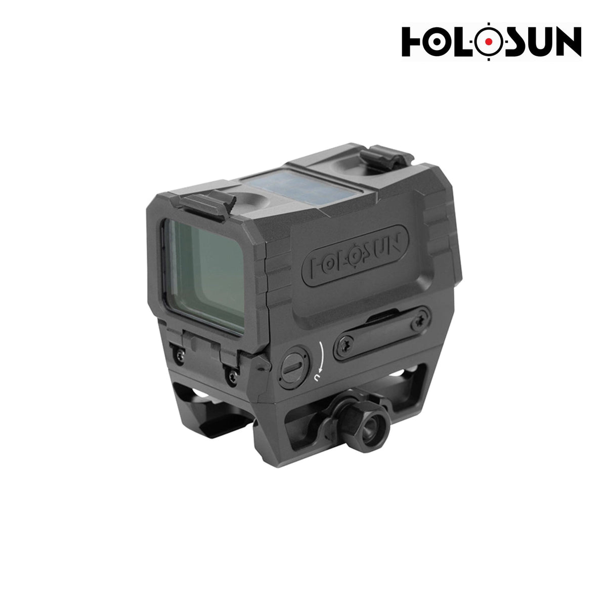 Holosun AEMS EVO red dot sight in a matte black 7075 T6 aluminium housing