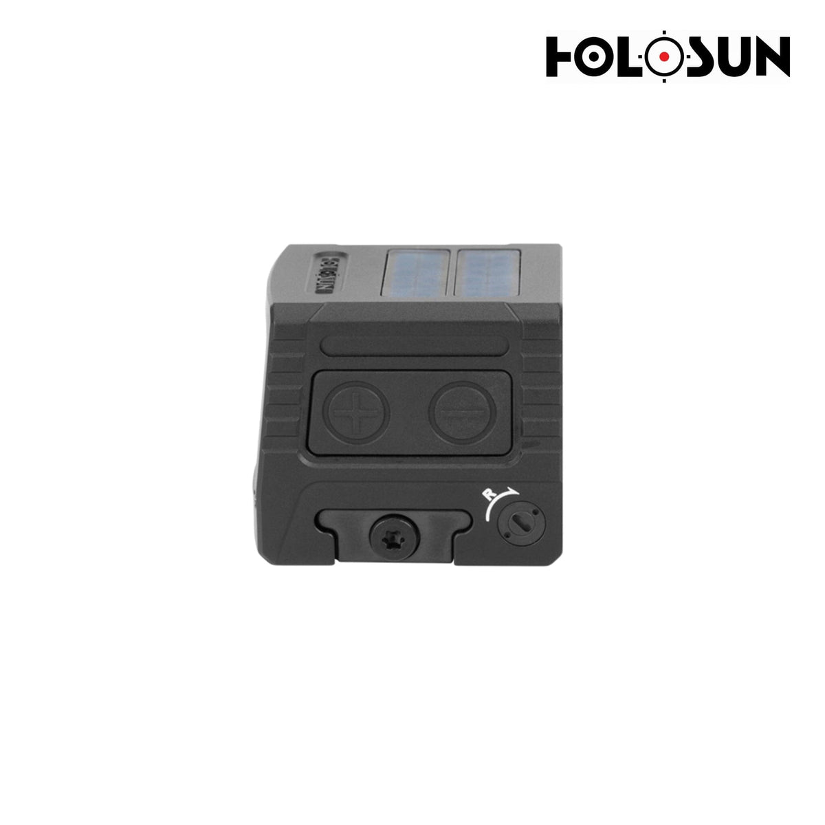 Holosun AEMS Macro gold dot sight with Shake Awake motion activation to preserve battery life