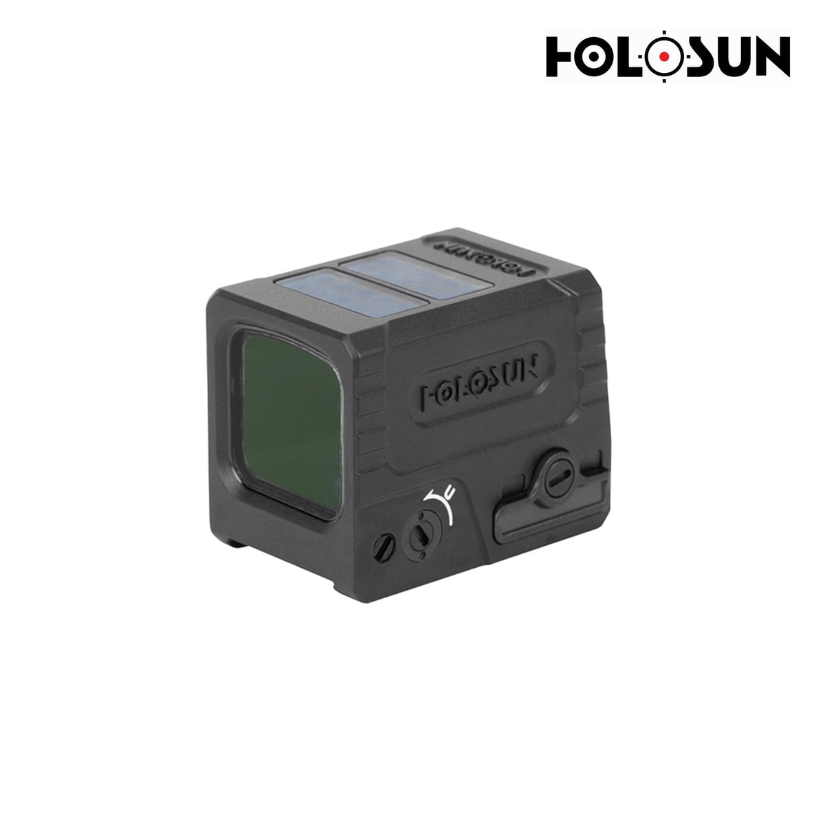 Holosun AEMS Micro red dot sight in a matte black 7075 T6 aluminium housing