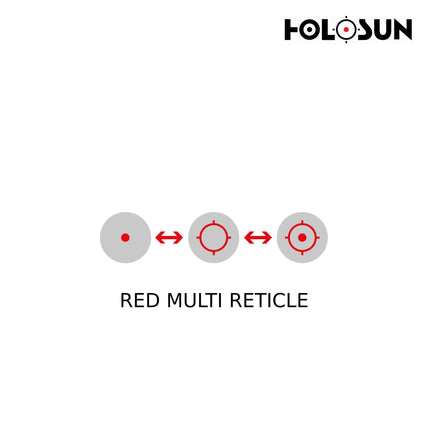 Holosun AEMS Reflex Dot Sight with Red Multi Reticle Red Dot Sight Holosun Technologies 