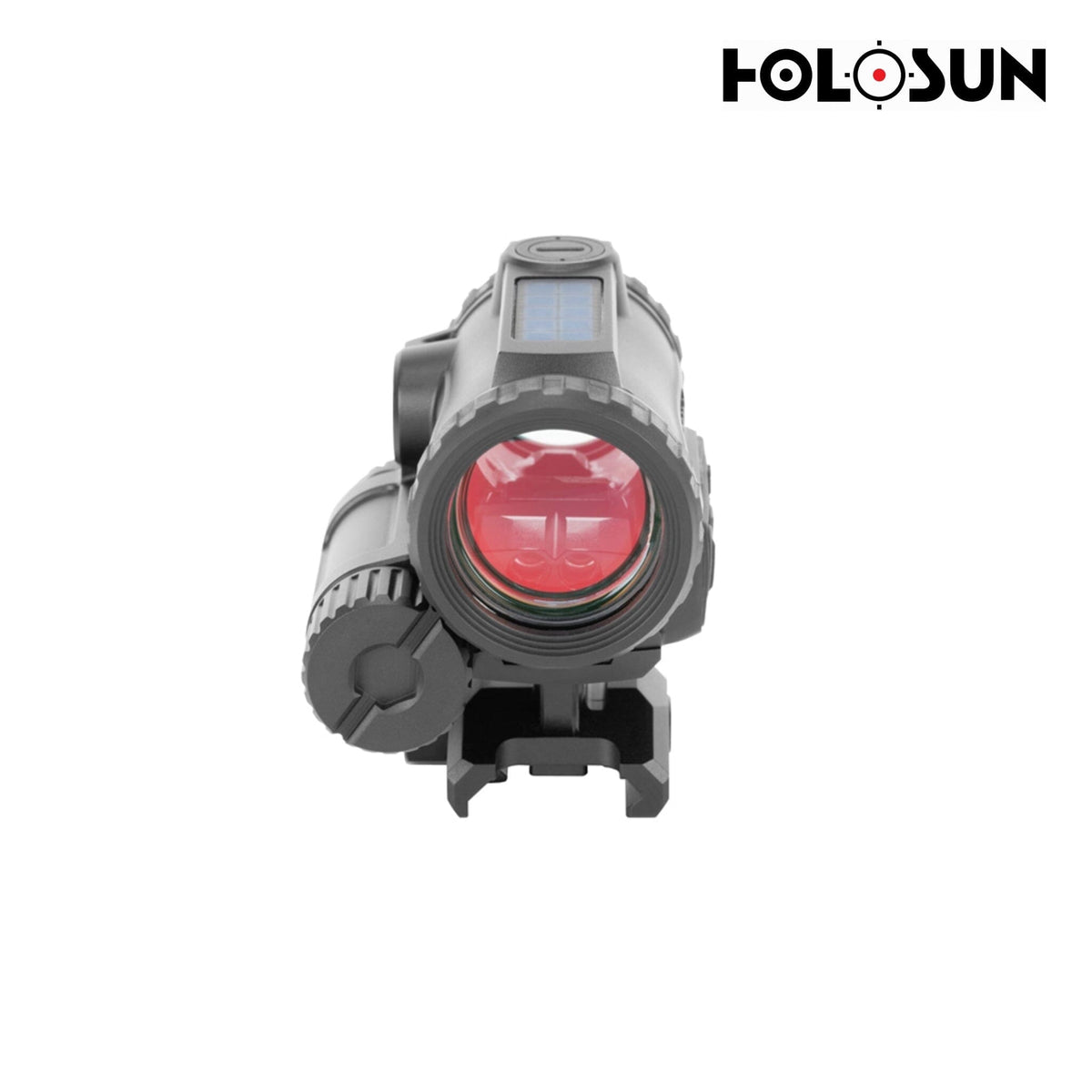 Holosun ARO EVO Dual red dot sight with a low-profile mount that co-witnesses with iron sights