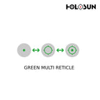 Holosun ARO Green Dot Sight – Multi-Reticle, 1x Micro Reflex, Picatinny Mount Rifle Dot Sight Holosun 