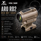 Holosun ARO RD2 Red Dot Sight 2 MOA Dot – ARO-RD2-FDE Rifle Dot Sight Holosun 