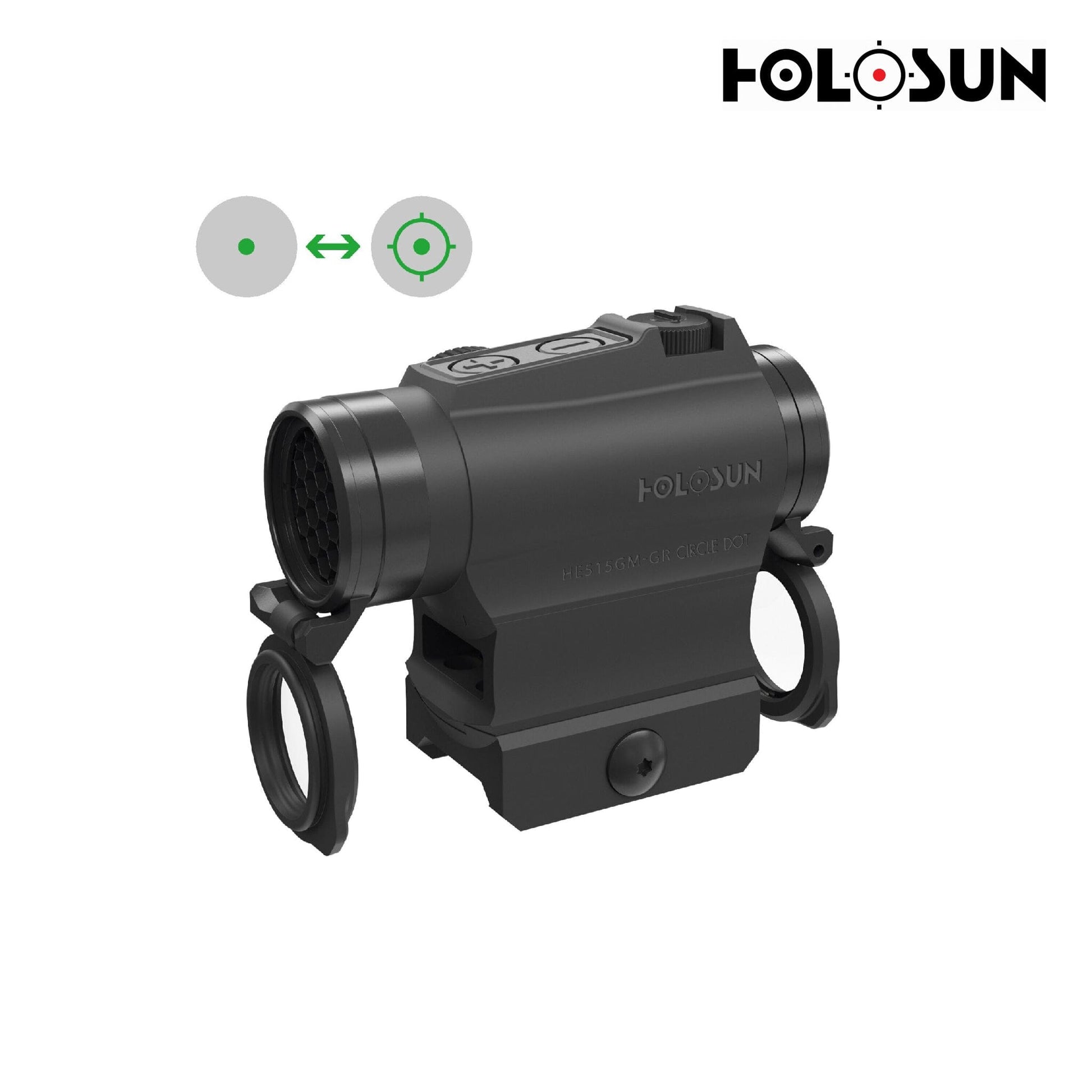 Holosun ELITE HE515G-M-GR MicroDot Dot Sight Green Multi Reticle Red Dot Sight Holosun Technologies 