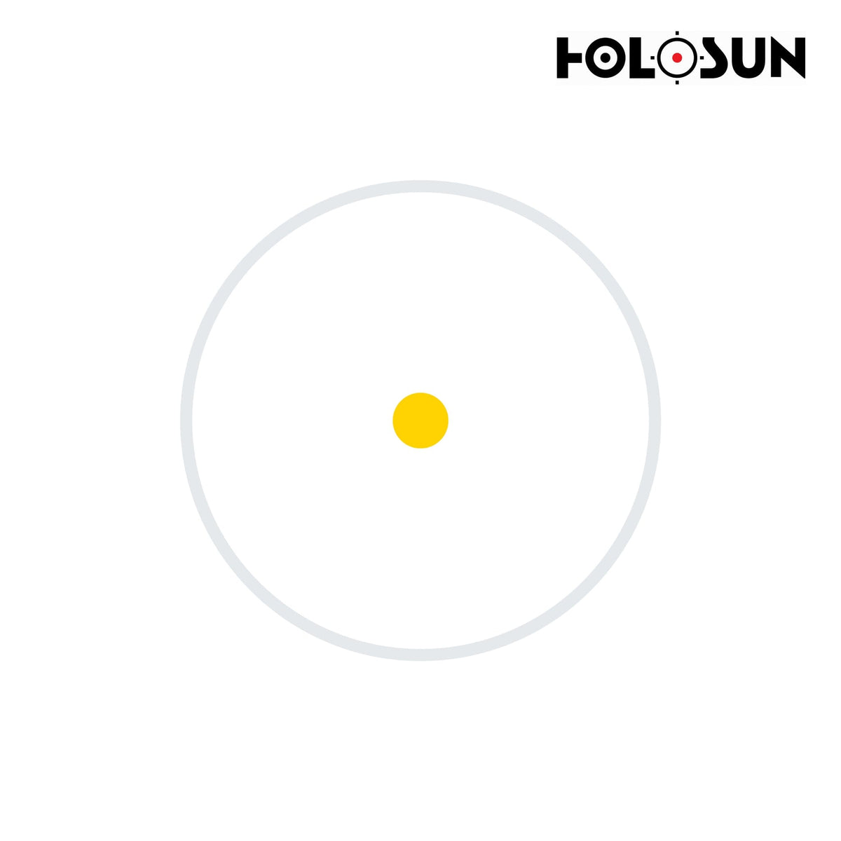 Holosun EPS Carry 2 MOA gold dot sight with a 50,000 hour battery life at the middle brightness setting