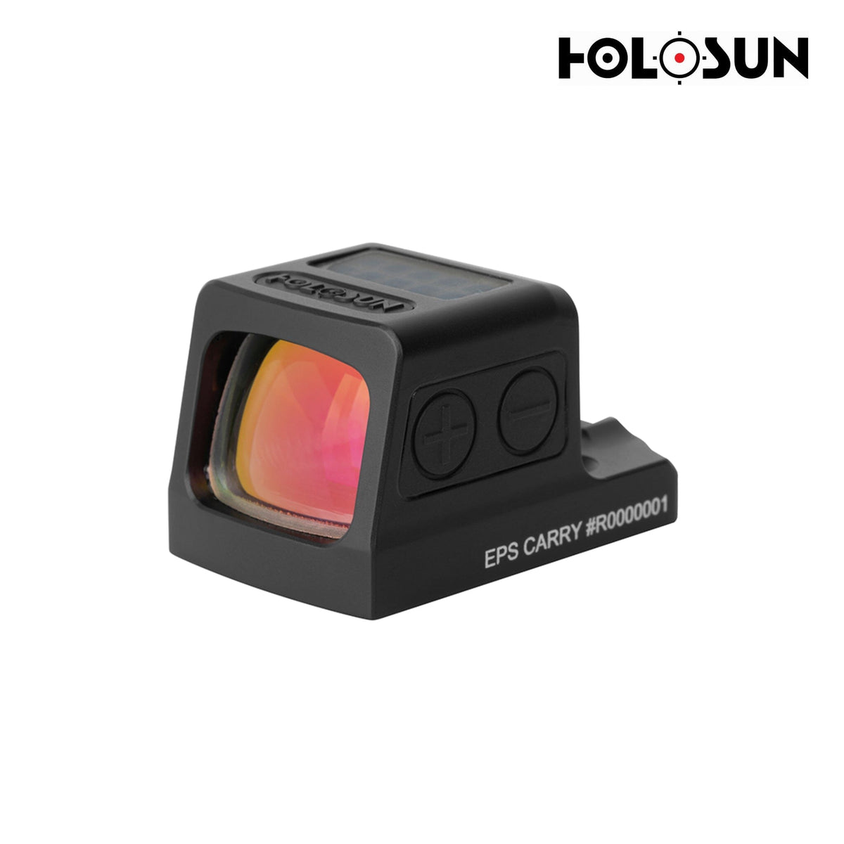 Holosun EPS Carry red dot sight with a switchable multi-reticle system of dot, circle or circle-dot