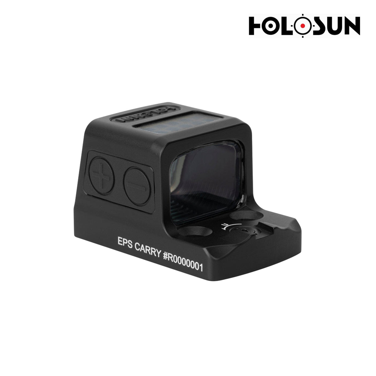 Holosun EPS Carry multi-reticle red dot sight in a matte black 7075 aluminium housing