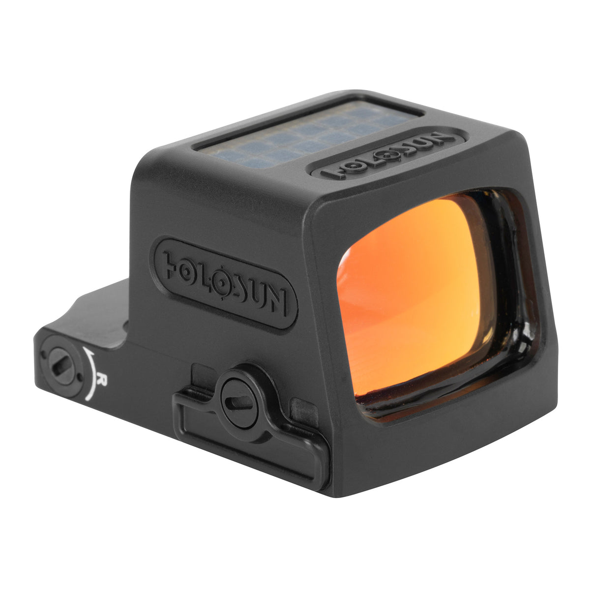 Holosun EPS 2 MOA gold dot sight with a fully enclosed emitter that keeps debris off the lens