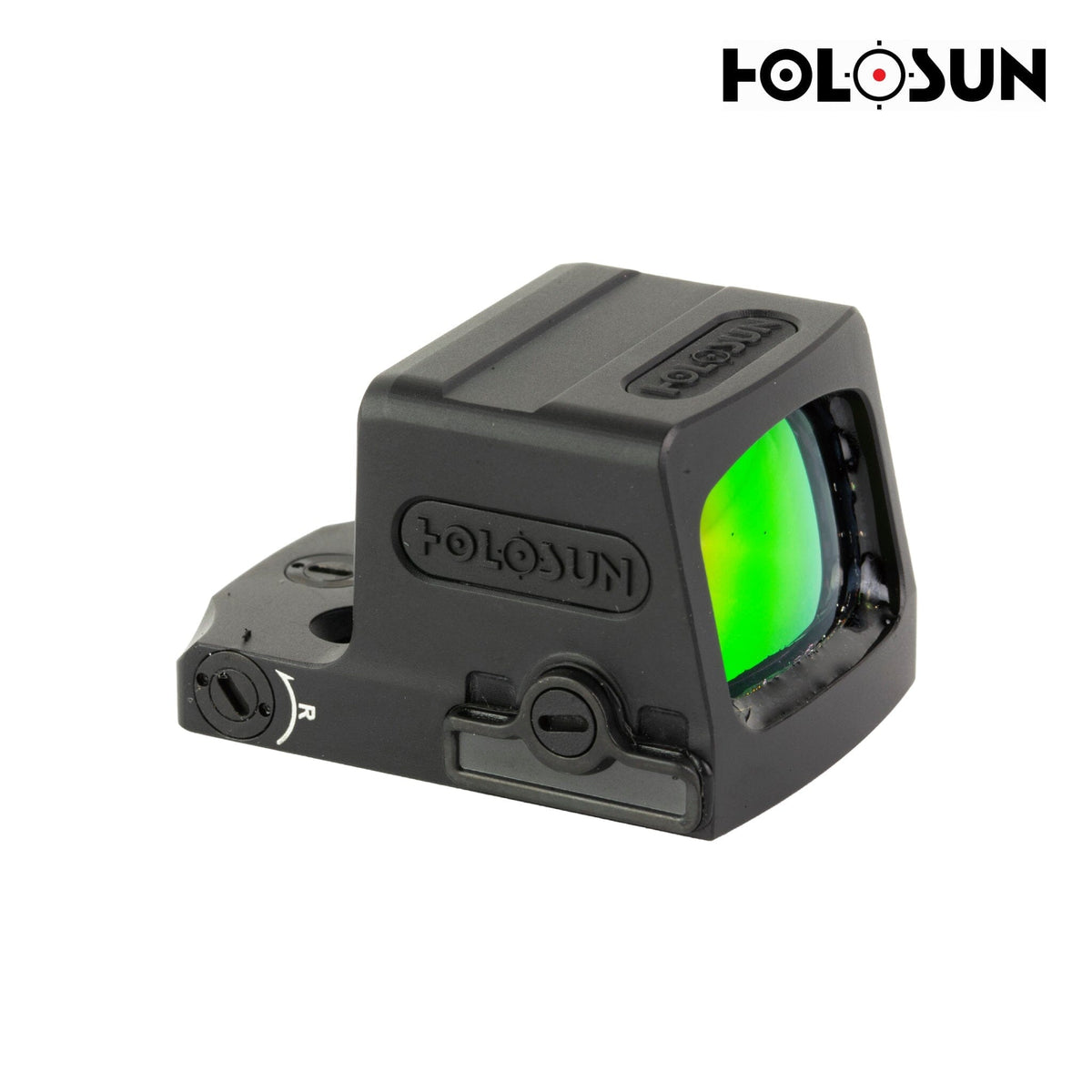 Holosun EPS 2 MOA red dot sight with a fully enclosed emitter sealed against dirt and moisture