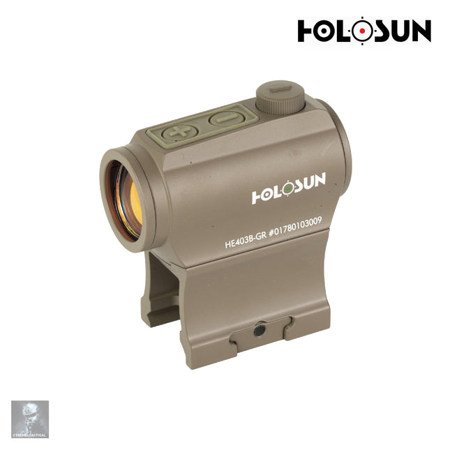 Holosun HE403B-GR-FDE Dot Sight Green 2 MOA Dot Reticle FDE Red Dot Sight Holosun Technologies 