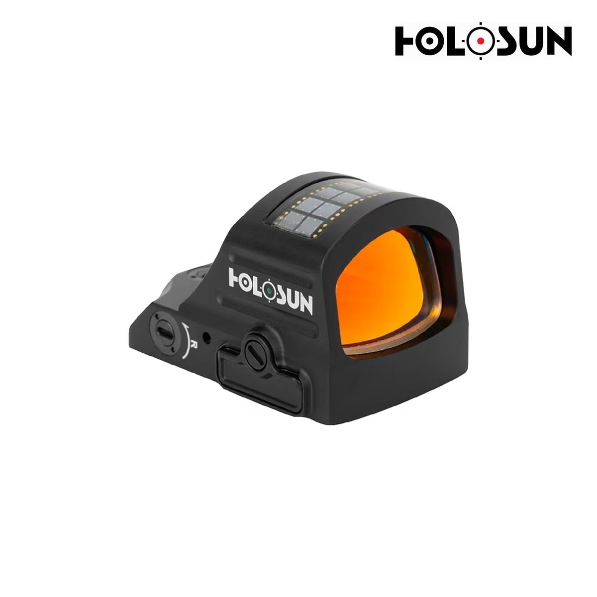 Holosun HE407C X2 green dot sight with Solar Failsafe backup power that runs the dot in daylight