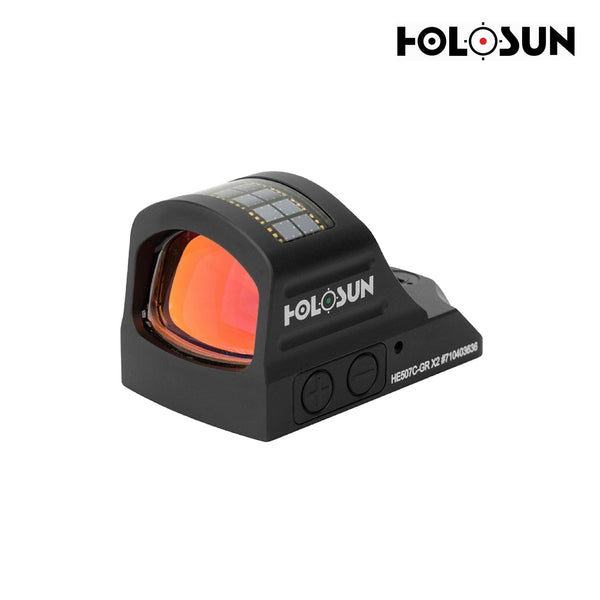 Holosun HE507C X2 green dot sight with a switchable multi-reticle system of dot, circle or circle-dot