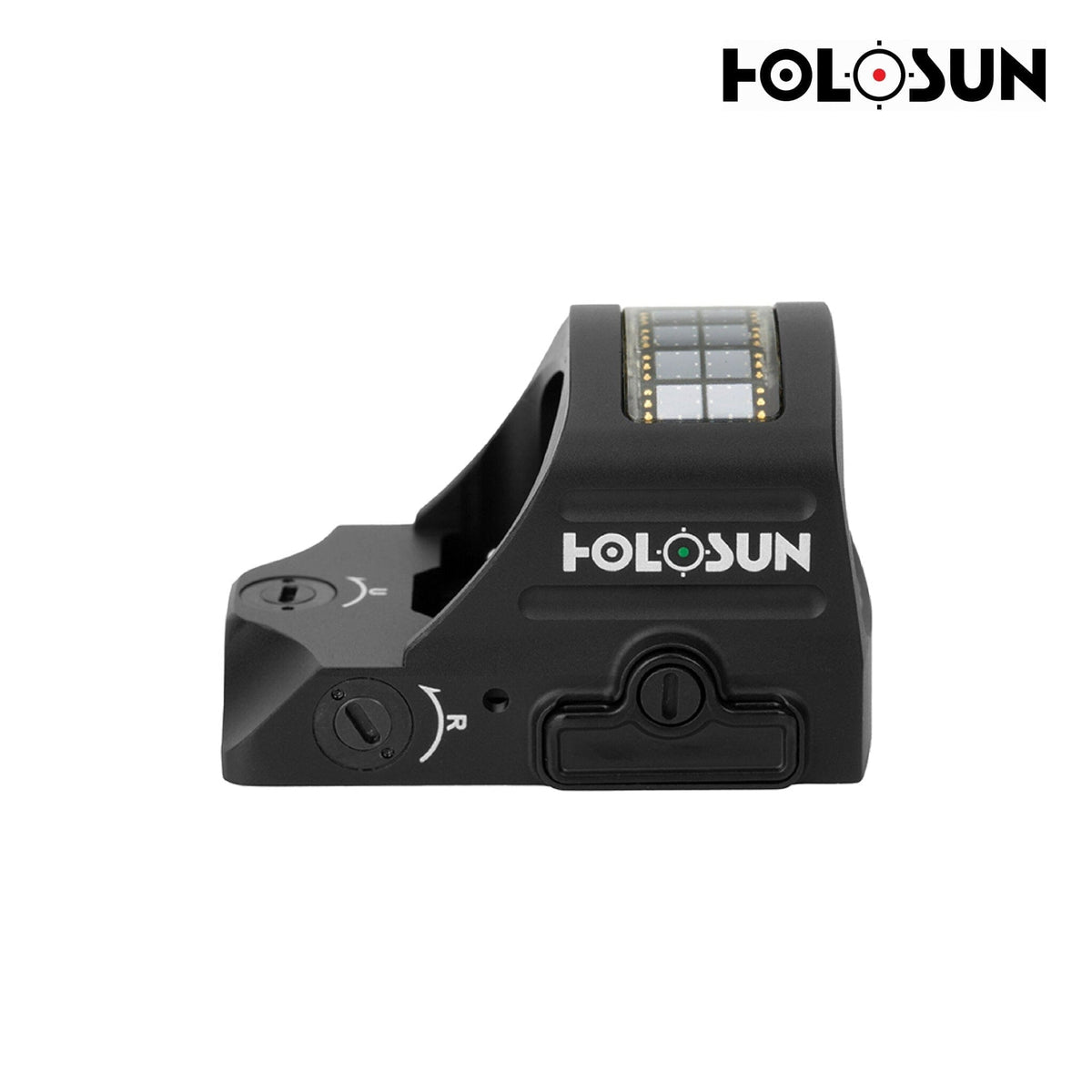 Holosun HE507C X2 multi-reticle green dot sight with an open emitter on the RMR footprint