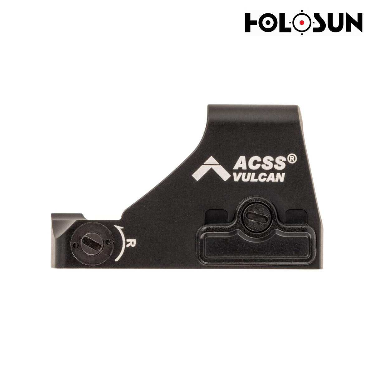 Holosun HE507K X2 ACSS Vulcan green dot sight in a matte black aluminium housing