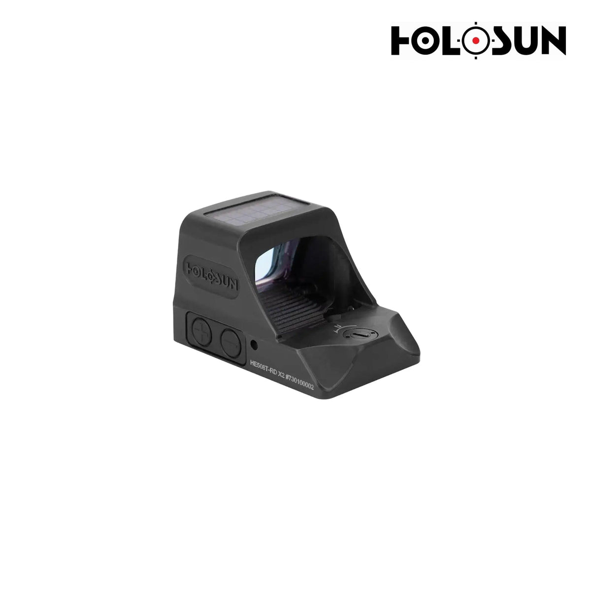 Holosun HE508T X2 red dot sight with a side-loading battery tray so zero is kept when swapping cells