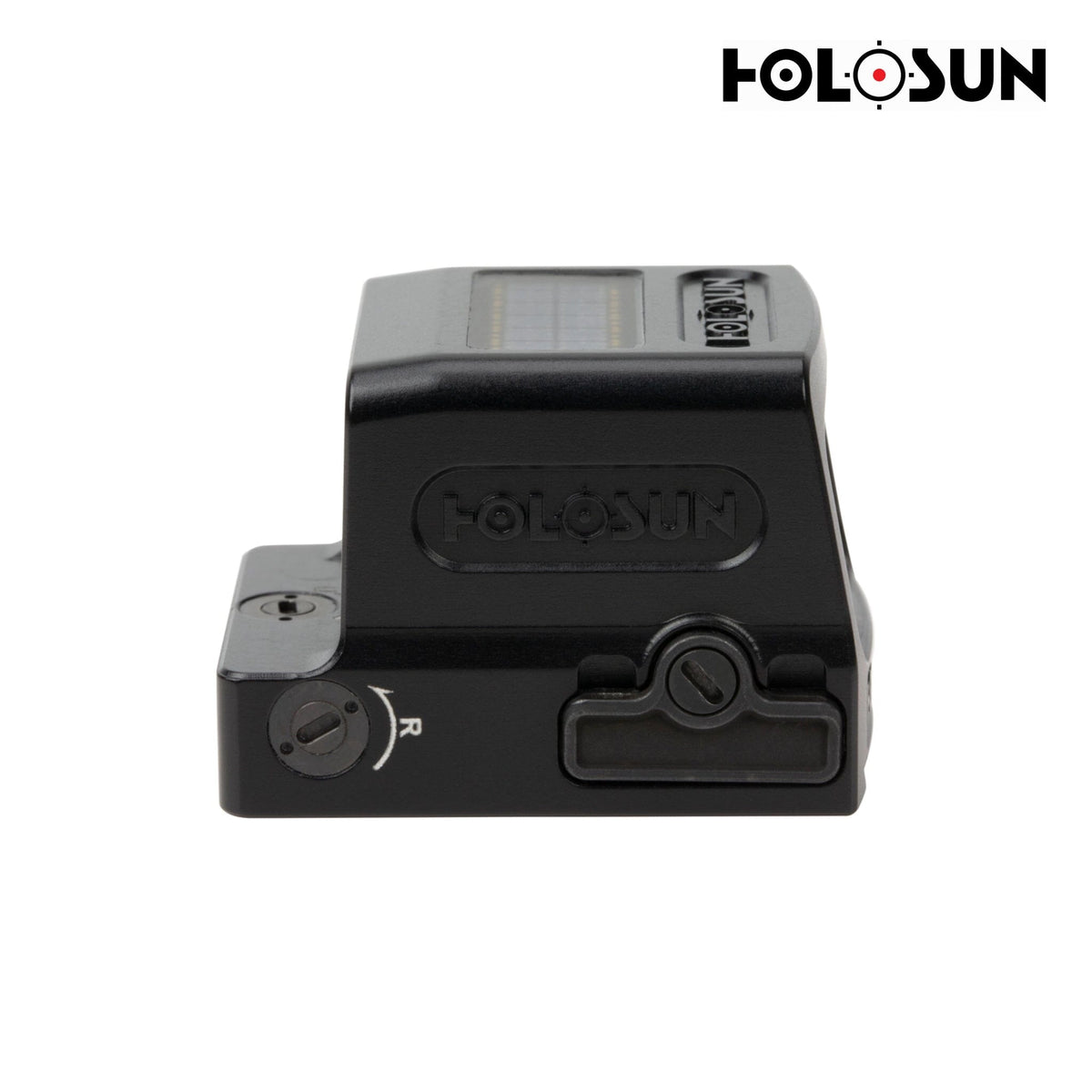 Holosun HE509T X2 gold dot sight with Solar Failsafe backup power that runs the dot in daylight