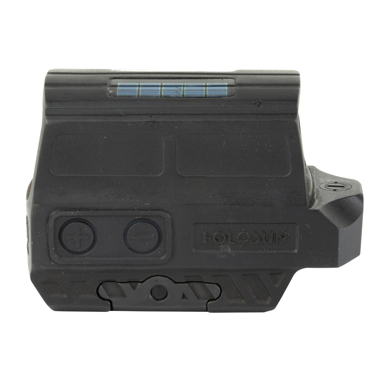 Holosun HE512T red dot sight with Solar Failsafe backup power that runs the dot in daylight