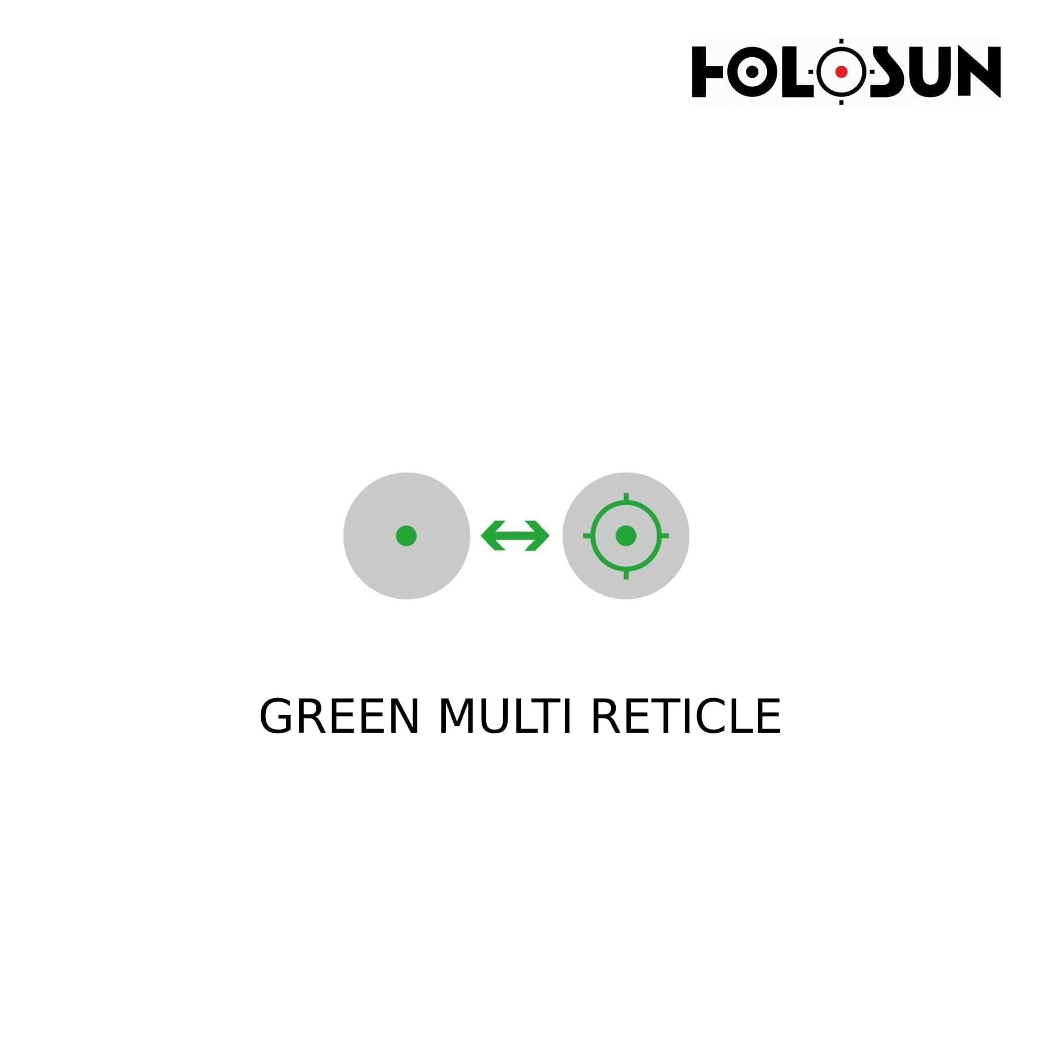 Holosun HE515CT-GR Micro Solar Green Dot Sight – MRS Reticle Green Dot Sight Holosun 