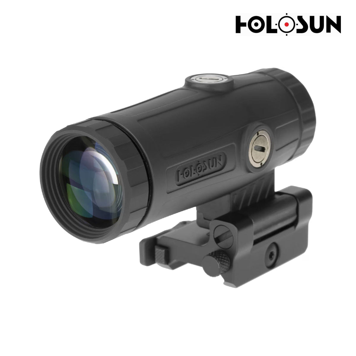 Holosun HM3X 3x magnifier in a matte black aluminium body