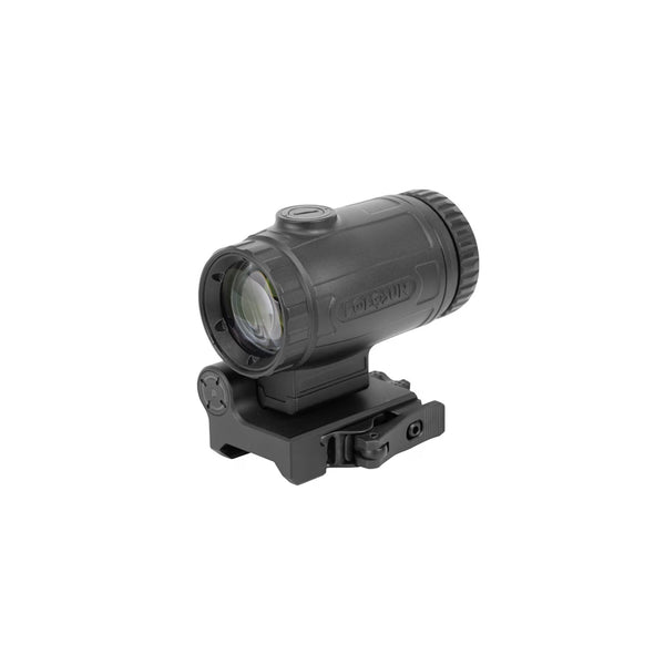 Holosun HM3X Micro 3x magnifier on a flip-to-side quick-detach mount