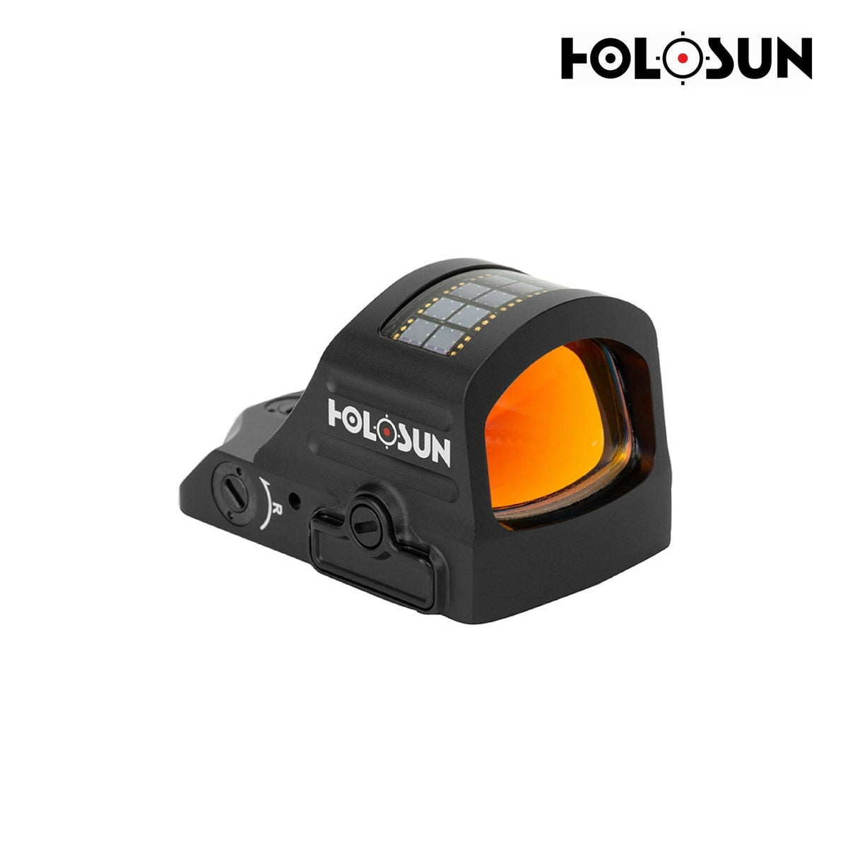 Holosun HS407C X2 red dot sight with Solar Failsafe backup power that runs the dot in daylight