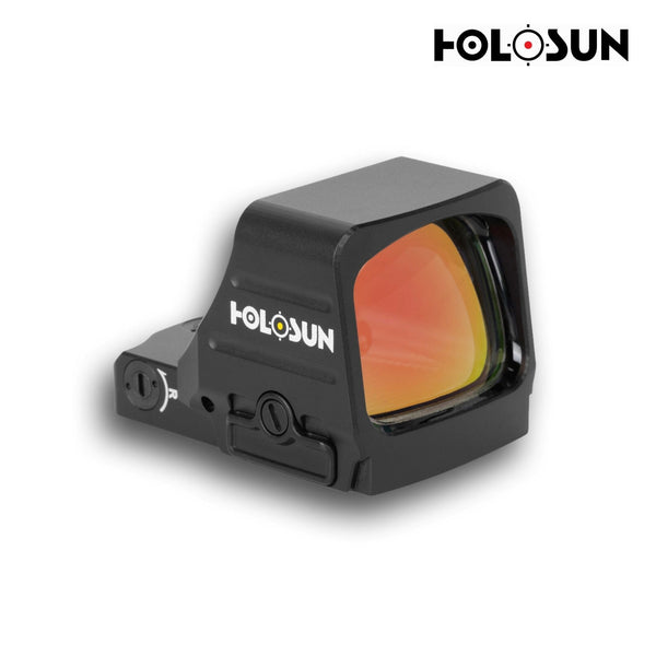 Holosun HS407COMP gold dot sight with a 6 MOA aiming dot for fast competition pick-up