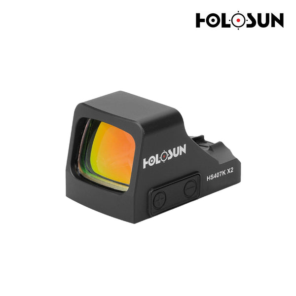 Holosun HS407K X2 red dot sight with a fast 6 MOA aiming dot