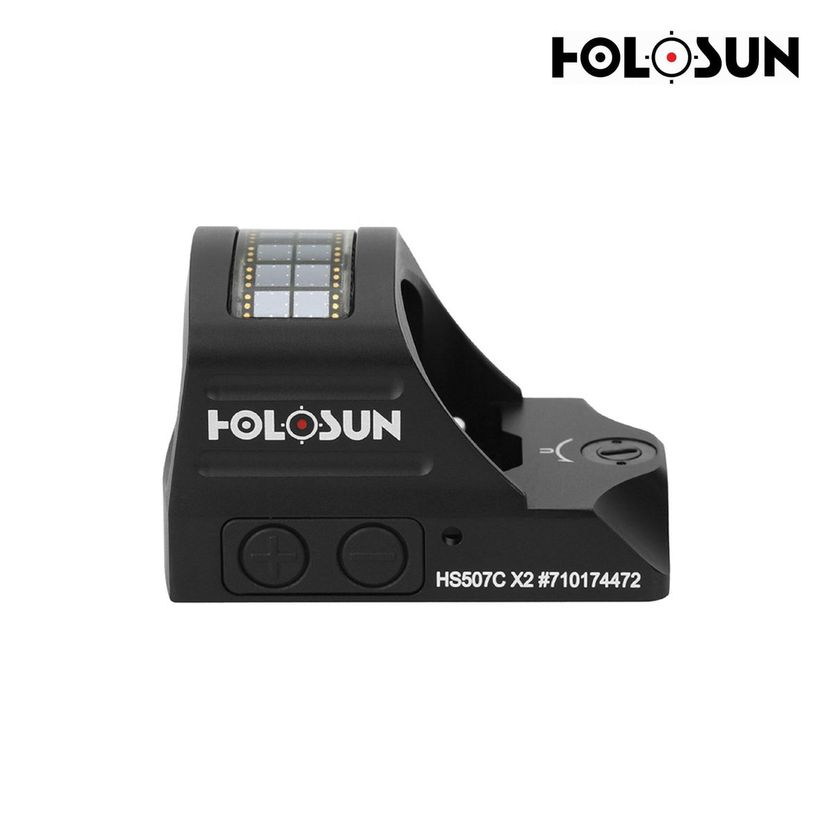 Holosun HS507C X2 multi-reticle red dot sight with an open emitter on the RMR footprint