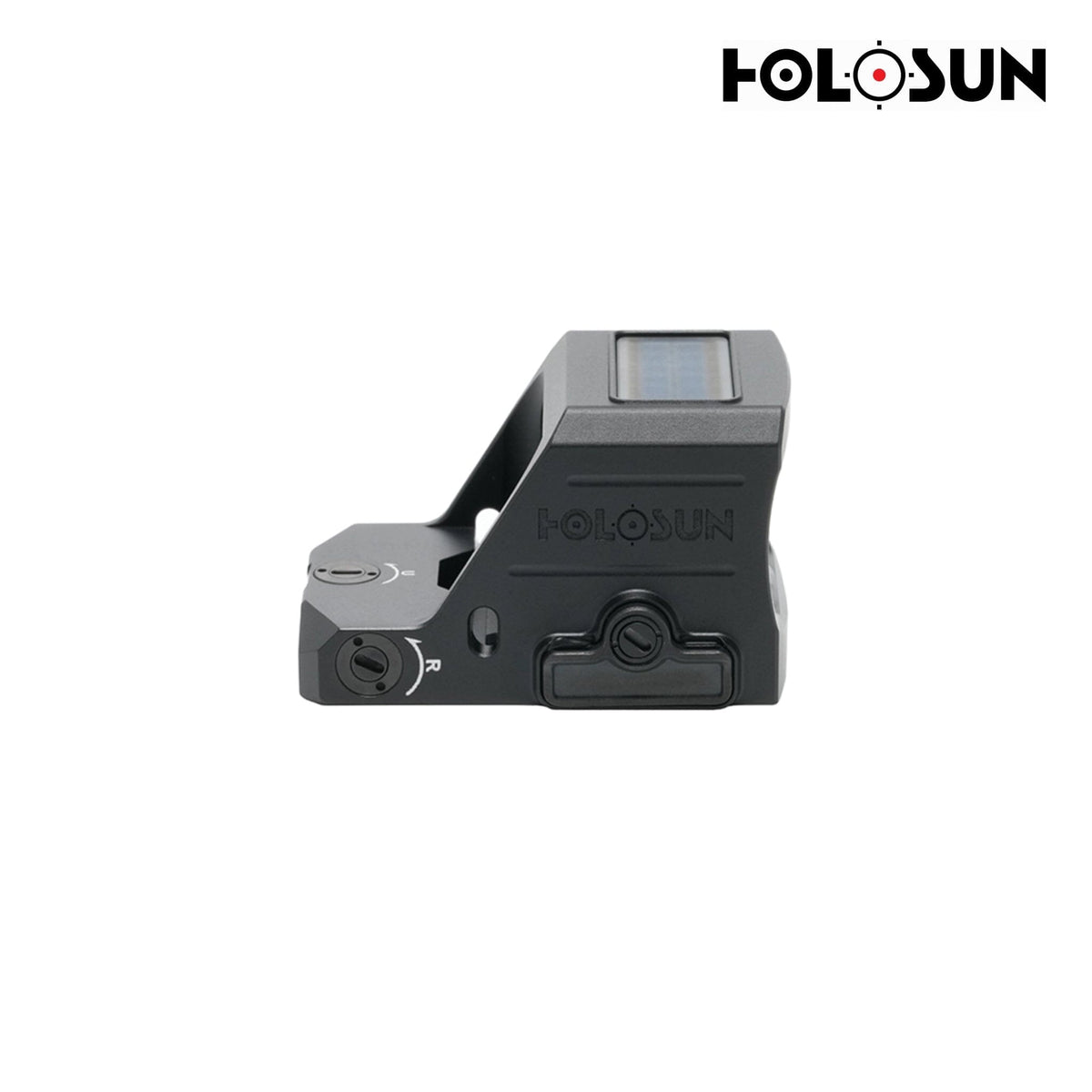 Holosun HS507C X3 red dot sight with an open emitter on the RMR footprint for direct slide mounting