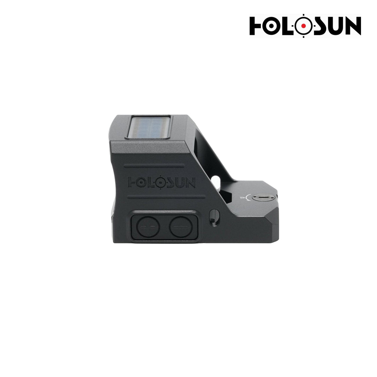 Holosun HS507C X3 red dot sight with a side-loading CR1632 battery tray that keeps zero when swapping cells