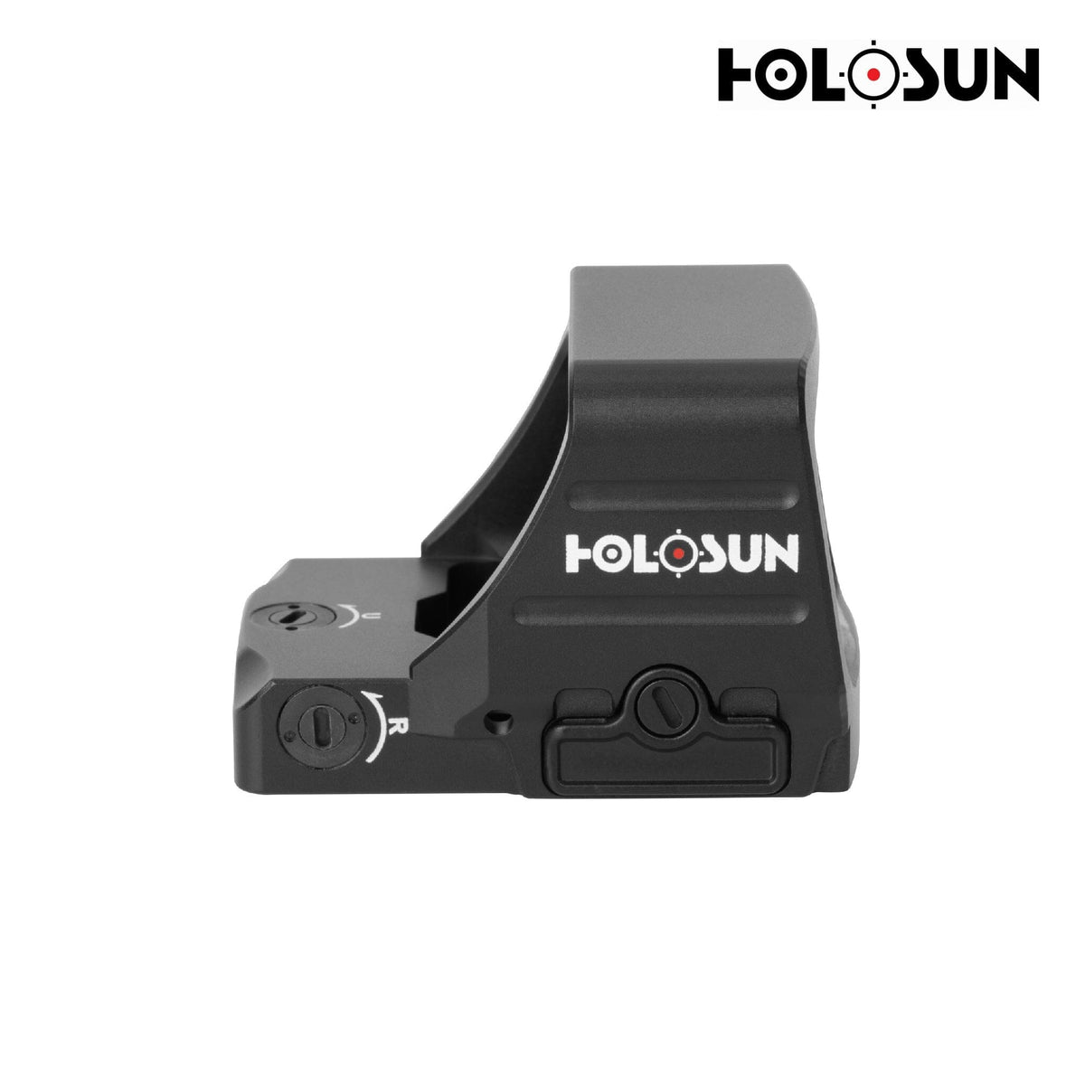 Holosun HS507COMP red dot sight in a matte black aluminium housing