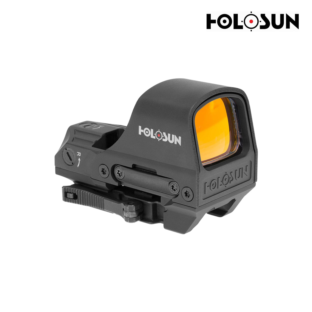 Holosun HS510C red dot sight with Solar Failsafe backup power that runs the dot in daylight