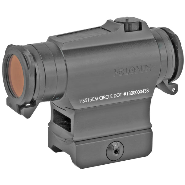 Holosun HS515CM red dot sight with a switchable multi-reticle system of dot, circle or circle-dot