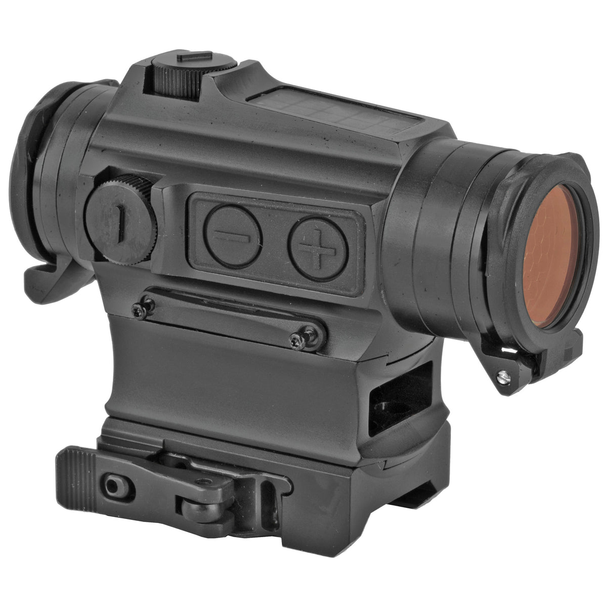 Holosun HS515CM red dot sight with a solar panel and quick-detach Picatinny mount