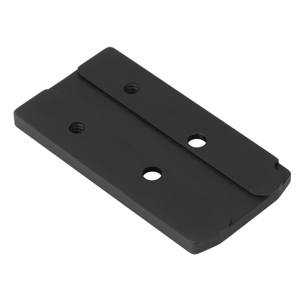 Holosun K mounting plate for Glock MOS 9mm pistol slides in matte black aluminium