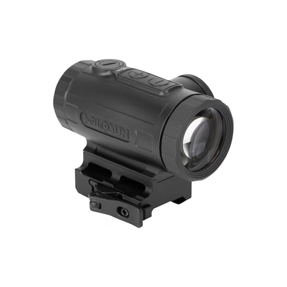 Holosun MP3X 3x24 prism scope on an integrated Picatinny mount for AR-15 flat-top receivers