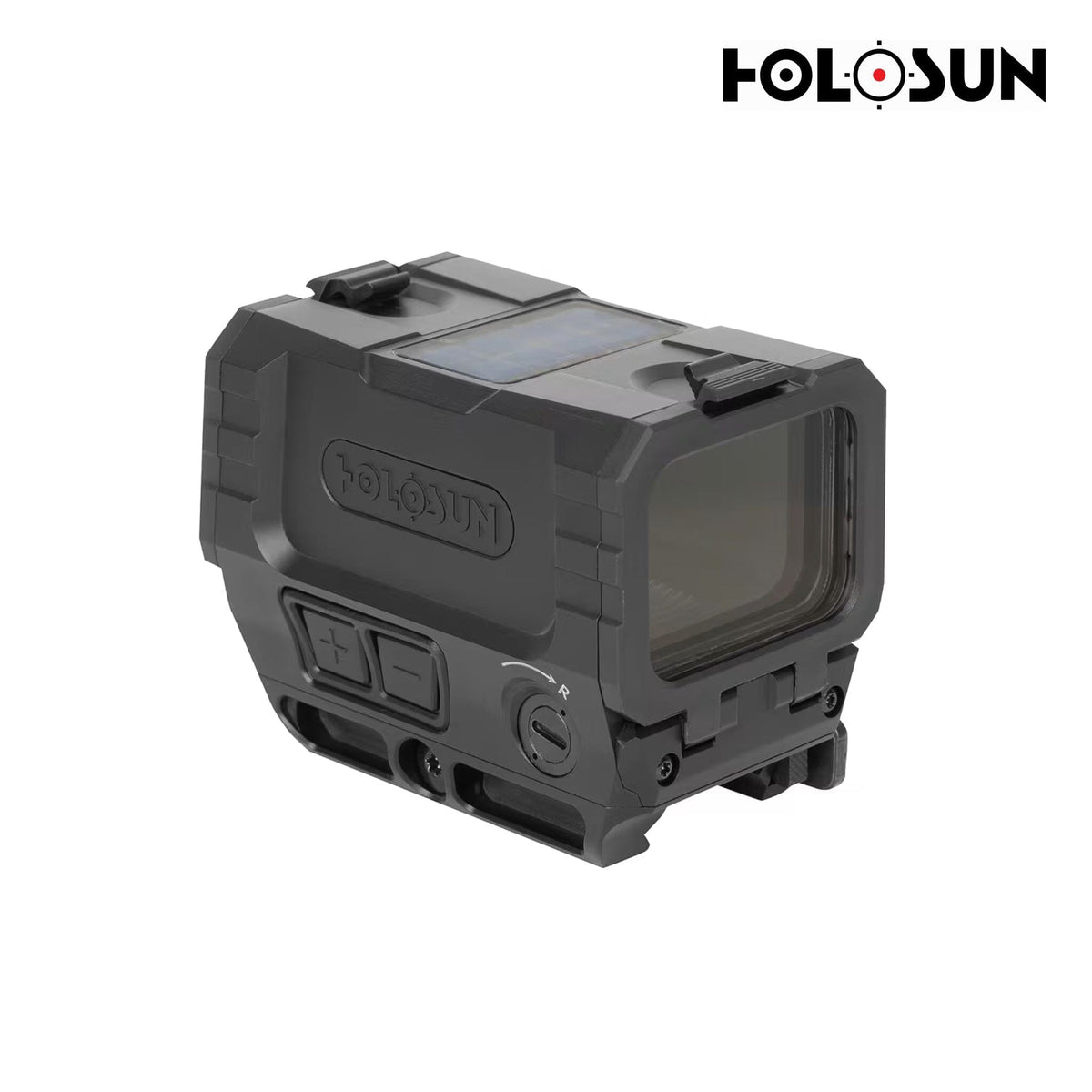 Holosun RONIN AEMS MAX red dot sight on an integrated Picatinny mount for AR-15 flat-top receivers