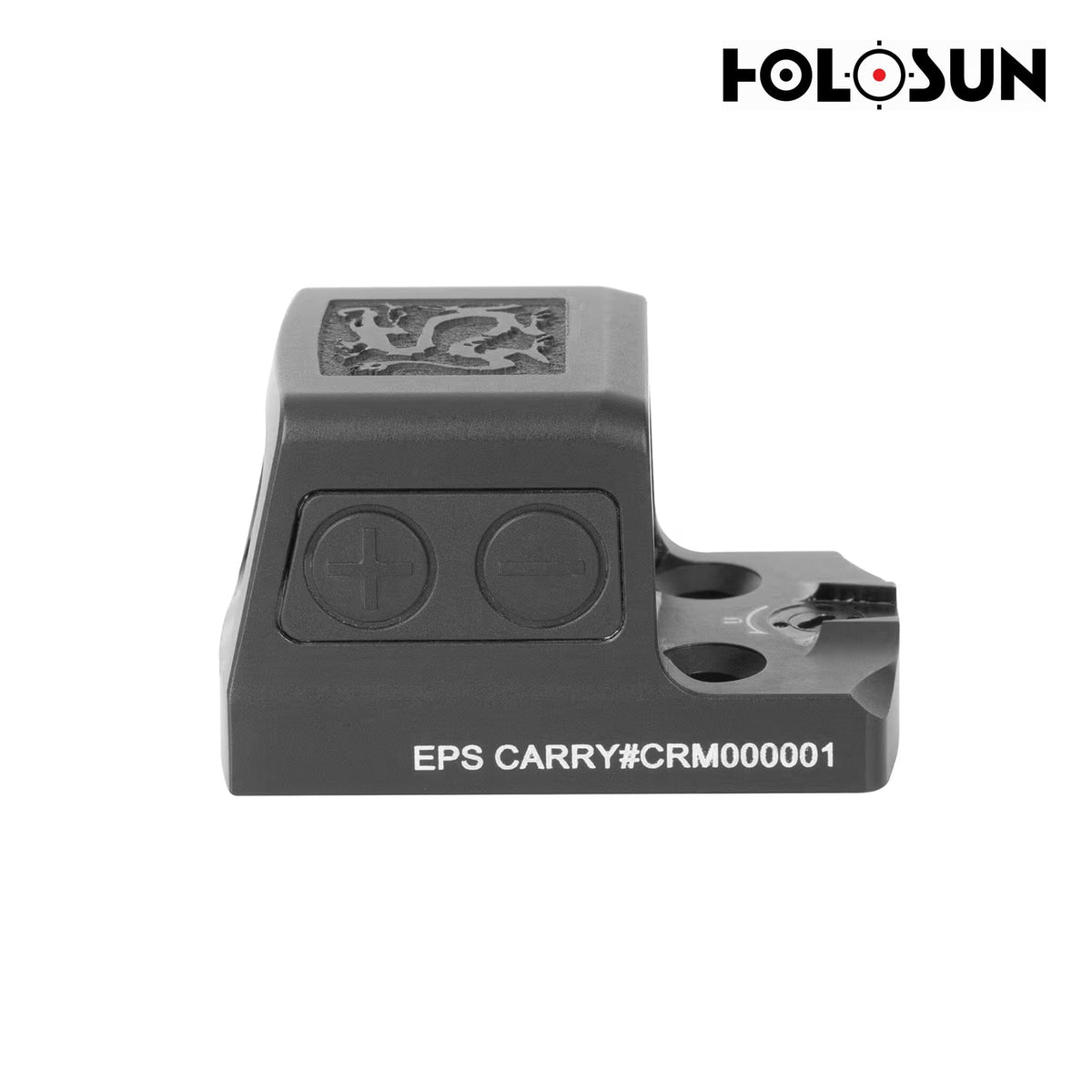 Holosun RONIN EPS Carry red dot sight with a side-loading CR1620 battery tray that keeps zero when swapping cells