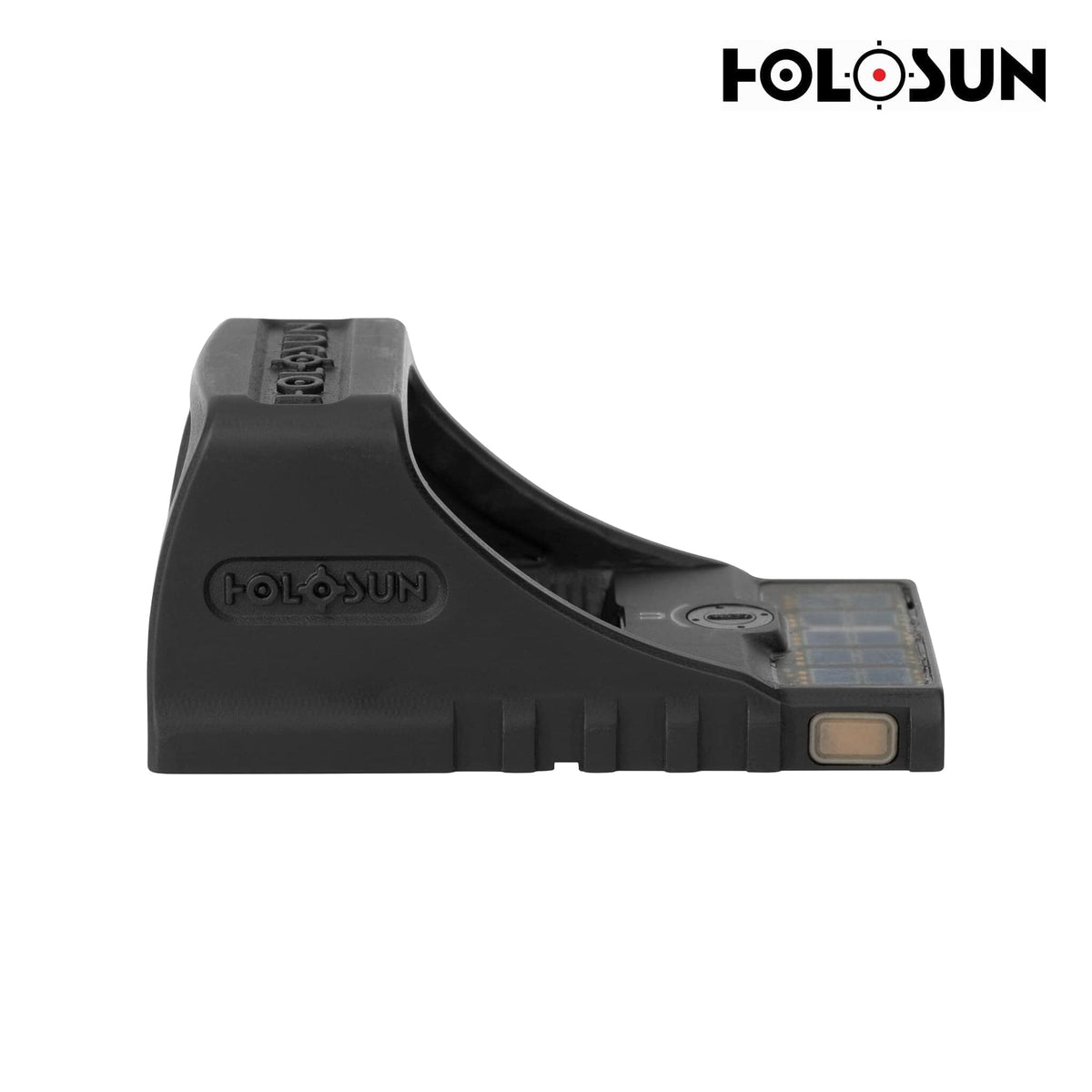 Holosun SCS MOS green dot sight with a fully enclosed emitter that seals the lens against dirt and moisture