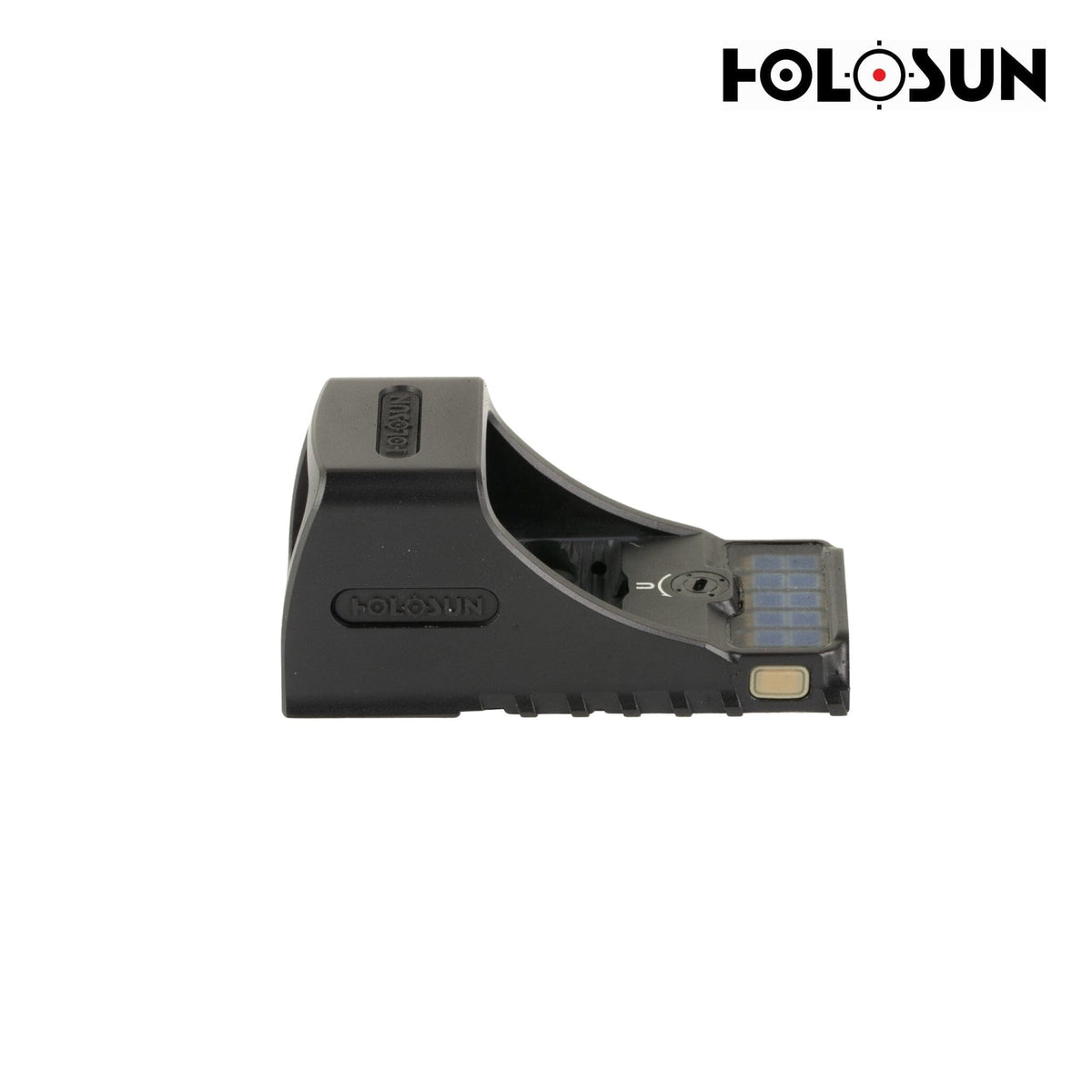 Holosun SCS P10 green dot sight with a solar cell that powers the sight without a replaceable battery