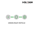 Holosun SCS-VP9-GR Reflex Green Dot Sight - Fits H&K VP9 Pistol Dot Sight Holosun 