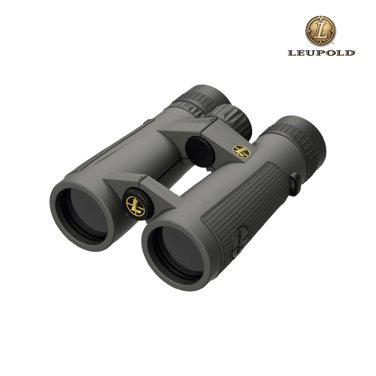 Leupold BX-5 Santiam HD 10x42 binocular with phase-coated BaK4 roof prisms behind 42mm objectives