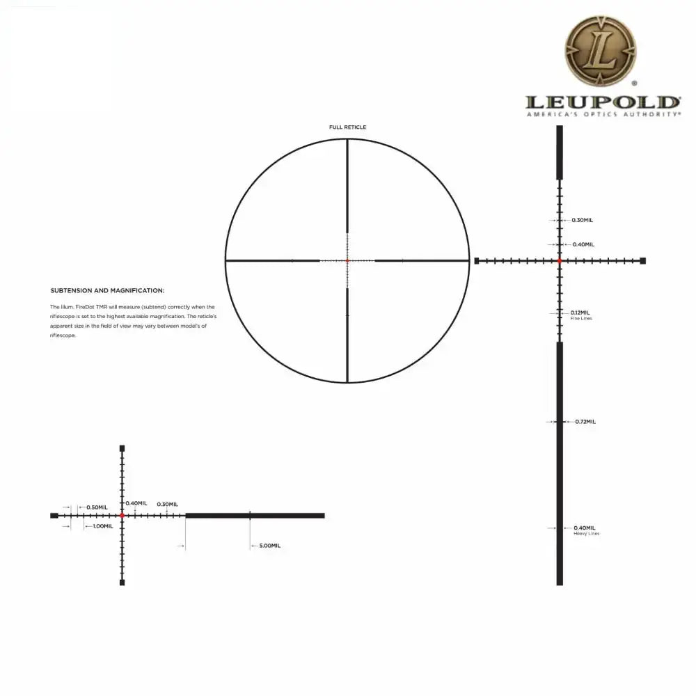Leupold Mark 3HD 1.5-4x20 P5 Rifle Scope FireDot TMR Reticle - 180664 LPVO Rifle Scope Leupold 